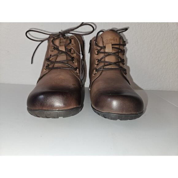 New! Propet Women's Delaney Leather Ankle Boots Brown Casual Boots Sz 7 $115 - Picture 4 of 11